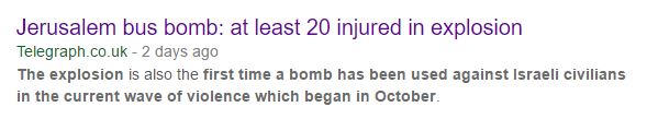 UK Media Watch prompts Telegraph correction to Jerusalem bus bombing claim