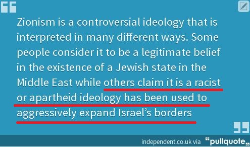 Countless Independent Articles With Errors, Deception and Lies on Israel Indy-quote1