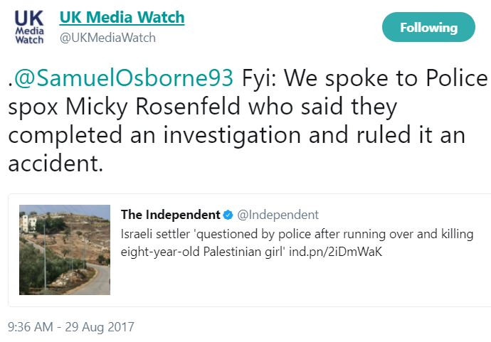 Countless Independent Articles With Errors, Deception and Lies on Israel Tweet
